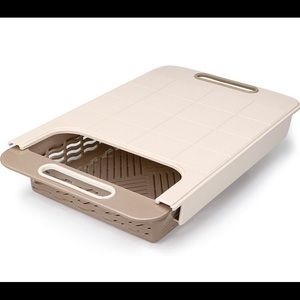 Hulisen Over The Sink Strainer Cutting Board